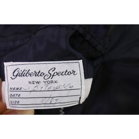 Giliberto Spector New York Bespoke Black White Woven Silk Sportcoat Blazer 42R - Picture 9 of 9
